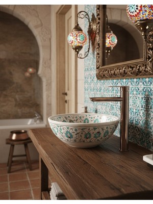 T.U.A. ARMATÜR Tua Armatür Yüksek Lavabo Bataryası/çanak Lavabo Bataryası-Koyu Bronz-Dark