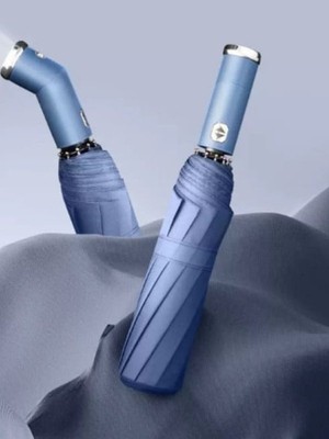 B&Nine Siyah ve Mavi Renk Seçenekli El Fenerli Şemsiye