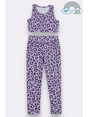 My Kids Wear Kız Çocuk Çok Amaçlı Desenli Mayo & Spor Takımı 12445