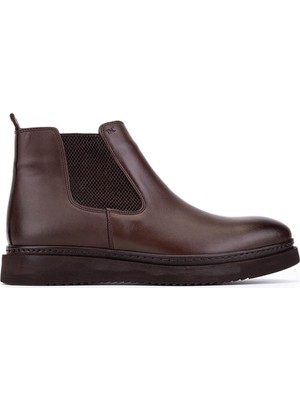 Tamer Tanca Erkek Hakiki Deri Kahverengi Casual Bot 572 4616 Erk Bot SK25-26 Kahve Dr