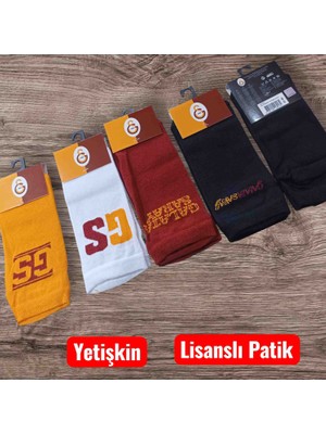 Gs Lisanslı Taraftar Orta Konç Patik 6 Adet