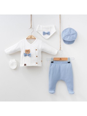 Minizeyn Erkek Bebek 0-3 Ay 5'li Hastane Çıkış Seti