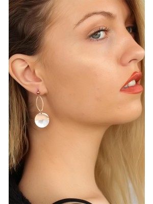 Inure Jewelry Rose Renk Bayan Küpe