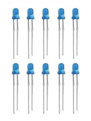 Voltaj 3mm Mavi LED Paketi - 10 Adet