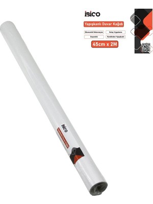 Go İthalat 2mt x 45CM Beyaz Sade Tezgah Üstü Folyo Sticker - Duvar Kağıt Kendinden Yapışkanlı - Eko Dekorasyon - Dayanıklı (5468)