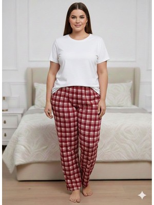 Karaz Büyük Beden Kadın Alt Pijama