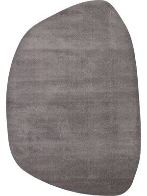Kalesta Halı Soft Fluid 03 Anthracite Serbest Formlu Düz Halı Hav Toz Vermez Yumuşak Tuşeli Modern Şık Salon Halısı