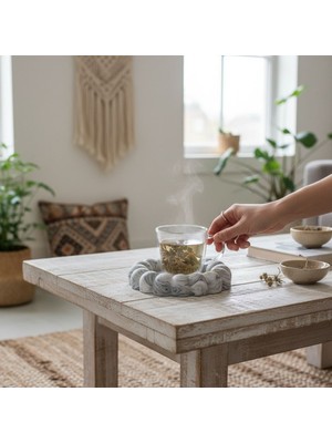 El Yapımı Taş Tozu Aksesuar Tabak | Minimal Ev Dekoru | Hediye Seçeneği