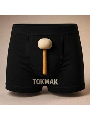 Onudabunuda Baskılı Erkek Boxer Tokmak Desenli Komik Eğlenceli Mizahi Esprili Pamuklu Likralı Rahat Kesim