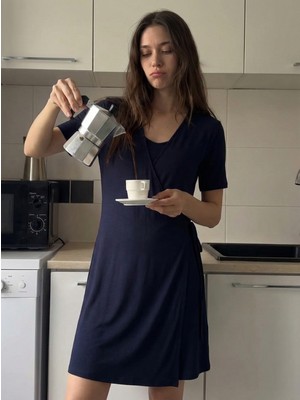 Maternel Ipeksi Dökümlü Emzirme Özellikli Lohusa Geceliği