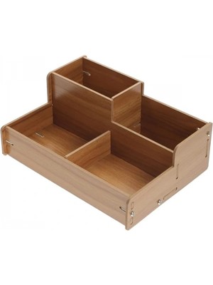 MiraLive Ahşap Masa Üstü Düzenleyici Kutu