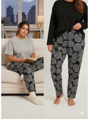 Karaz Kadın Büyük Beden Alt Pijama