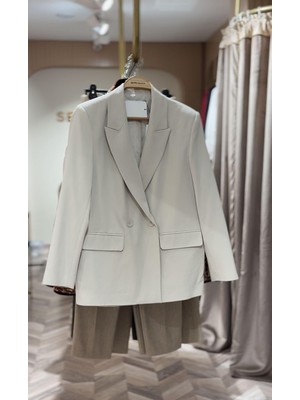 Semra İlhan Blazer Ceket Açık Taş