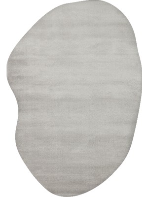 Kalesta Halı Soft Fluid 02 Grey Serbest Formlu Düz Halı Hav Toz Vermez Yumuşak Tuşeli Modern Şık Salon Halısı