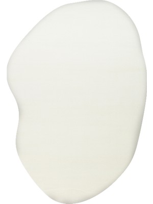 Kalesta Halı Soft Fluid 02 White Serbest Formlu Düz Halı Hav Toz Vermez Yumuşak Tuşeli Modern Şık Salon Halısı