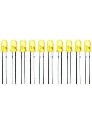 Voltaj 5mm Sarı LED Paketi - 10 Adet
