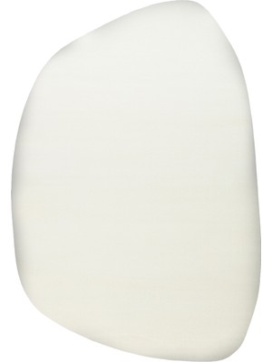 Kalesta Halı Soft Fluid 03 White Serbest Formlu Düz Halı Hav Toz Vermez Yumuşak Tuşeli Modern Şık Salon Halısı