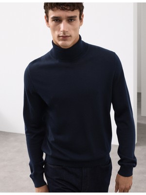 Marks & Spencer Merino Balıkçı Yaka Kazak