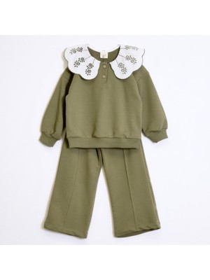 Ozzy Kids Kız Çocuk Yakalı Rahat Kesim Takım