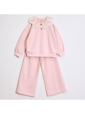 Ozzy Kids Kız Çocuk Yakalı Rahat Kesim Takım