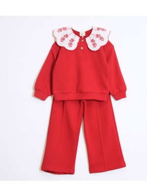 Ozzy Kids Kız Çocuk Yakalı Rahat Kesim Takım