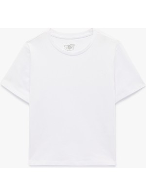 Koton Pamuklu Slim Fit Kısa Kollu Bisiklet Yaka Spor Tişört