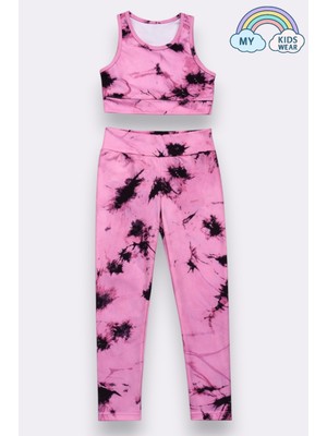 My Kids Wear Kız Çocuk Çok Amaçlı Desenli Mayo & Spor Takımı 12451
