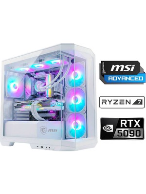 Xaser Velox X560 Ryzen 7 9800X3D 64GB Ddr5 Ram 2tb M.2 Nvme SSD 32GB RTX5090 Sıvı Soğutmalı Msı Oyuncu Oem Paket