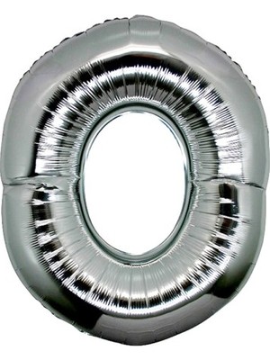 Just Cheap Store O Harf Folyo Balon Gümüş Renk 40 Inç