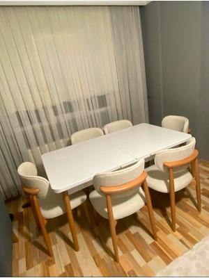 Shoovvel Avante Bohem Masa Sandalye Takımı 6 Sandalye