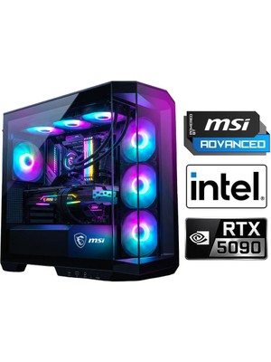 Xaser Velox X570 I9 14900KF 32GB Ddr5 Ram 1tb M.2 Nvme SSD 32GB RTX5090 Sıvı Soğutmalı Msı Oyuncu Oem Paket