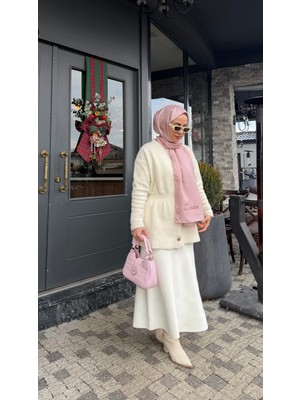 Semra İlhan Basic Hırka Beyaz