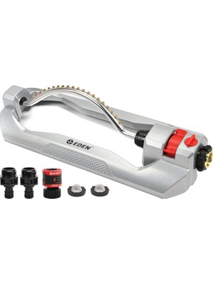 Braventa Collection 96215 Metal 2 Yönlü Salınımlı Fıskiye, Çim ve Bahçe Için Hızlı Bağlantı Başlangıç Seti