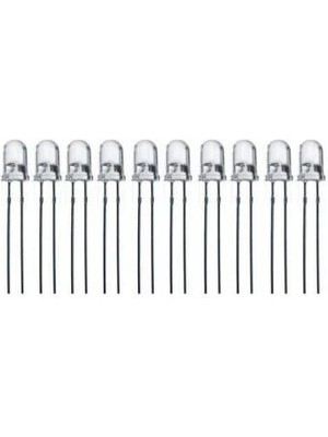 Voltaj 5mm Beyaz Led Paketi - 10 Adet
