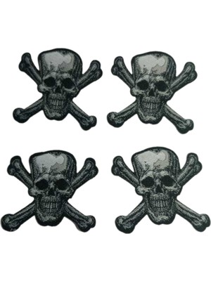 Be Beauty 4’lü Skull (Kuru Kafa) Nakışlı Arma Yama Seti