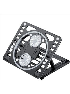 FRY Ally Ayarlanabilir Taban Çift Fanlı Tablet ve Laptop Soğutucu STAND-(5775)