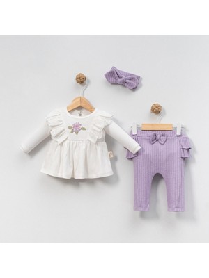 Çakar Bebe Kız Bebek Kanaviçeli 3’lü Takım
