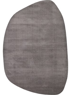 Kalesta Halı Soft Fluid 03 Anthracite Serbest Formlu Düz Halı Hav Toz Vermez Yumuşak Tuşeli Modern Şık Salon Halısı