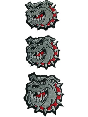 Be Beauty Gri Bulldog Temalı 3’lü Tekstil Arma Seti