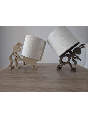 Printkuca Karınca Figürlü Dekoratif Tuvalet Kağıdı Standı