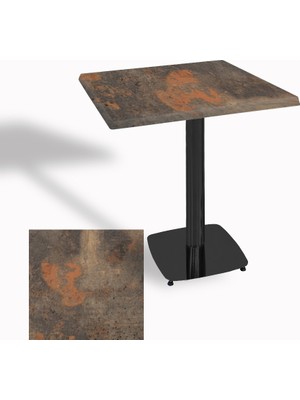 Dockers Tokyo Kare Masa (Esb) 60X60 cm - (Werzalit, Wermodin ve Allzalit Tabla) - Metal Oxid 1