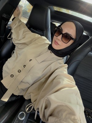 Touche Yarasa Kol Kısa Ceket Bej