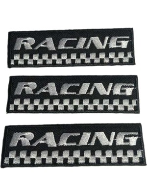 Be Beauty 3’lü Racing Damalı Bayrak Figürlü Nakışlı Arma Seti