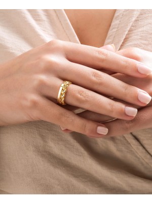 HAKAN GÜLER KUYUMCULUK 14 Ayar Altın Damla Model Ajda Yüzük