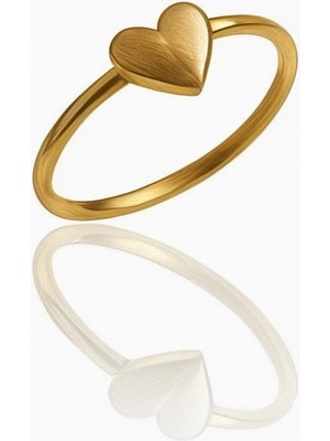 HAKAN GÜLER KUYUMCULUK Minimal Taşsız Kalpli Altın YÜZÜK(8MY00-24)