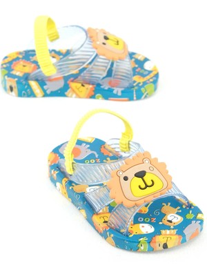 Gezer Erkek Bebe Islak Zemine Uygun Havuz Plaj Terlik-Sandalet