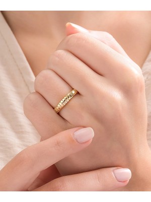 HAKAN GÜLER KUYUMCULUK  14 Ayar Altın Ajda Model Minimal Yüzük