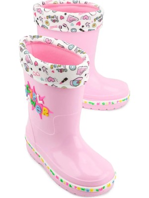 Gezer 00678 Kız Çocuk Termal Astarlı Su Yağmur Geçirmez Çizme