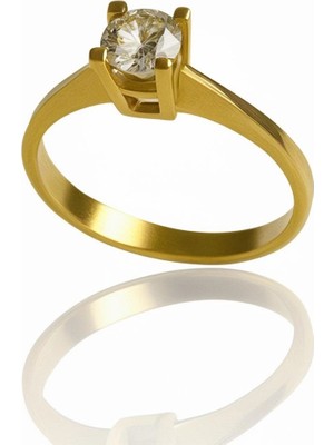 HAKAN GÜLER KUYUMCULUK 22 Ayar Tektaş Altın Yüzük( 22TY00-16)