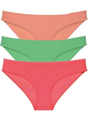 ModaSize 3 Adet Süper Eko Set Likralı Kadın Slip Külot 543